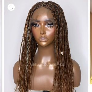 Braided wig with beads